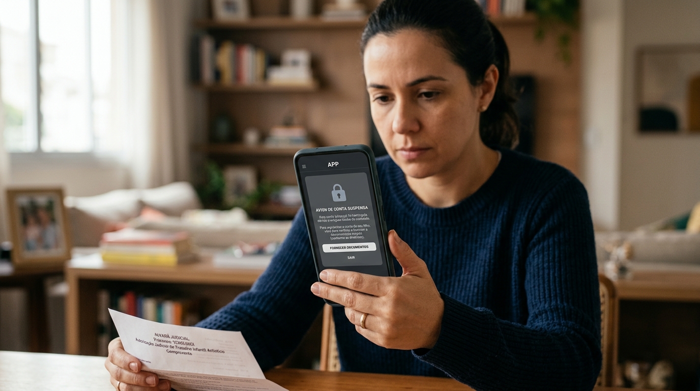 Como mostrar à plataforma que o conteúdo do seu filho está regularizado
