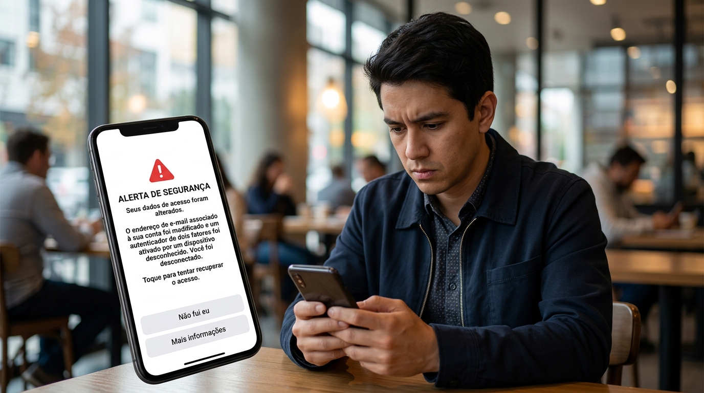 O Hacker Trocou Seu E-mail e Ativou o Autenticador — e Agora Você Está do Lado de Fora