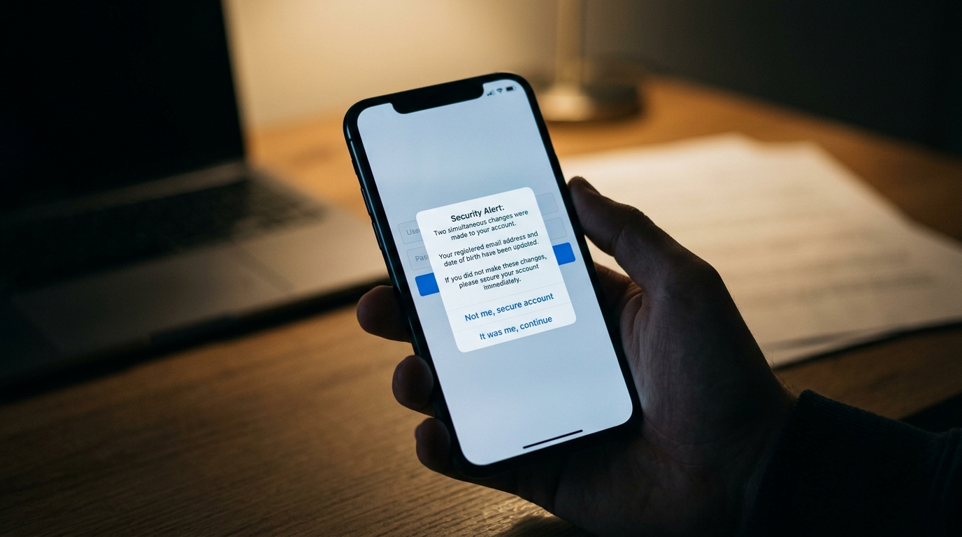 Hacker trocou seu e-mail *e* sua data de nascimento no Instagram ao mesmo tempo — e agora?