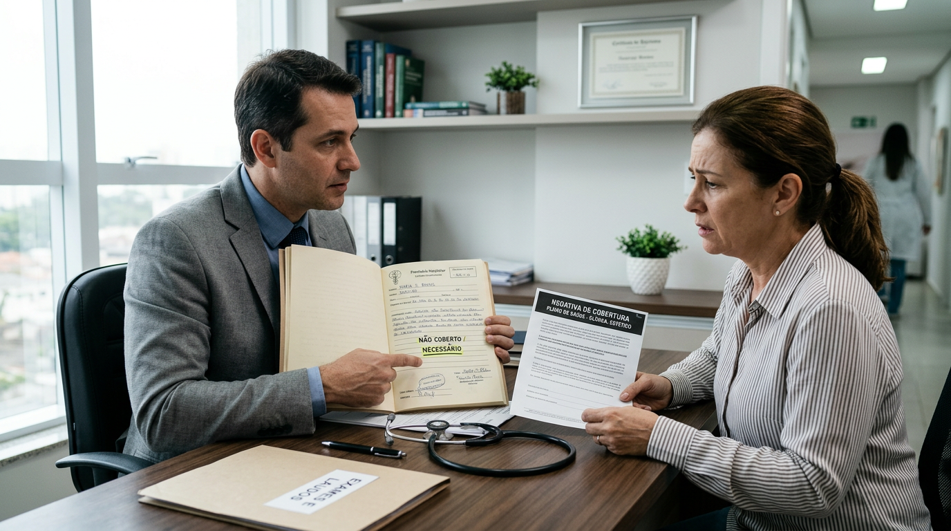 Seu plano chamou de "estético". O médico chamou de "necessário". Quem tem razão?