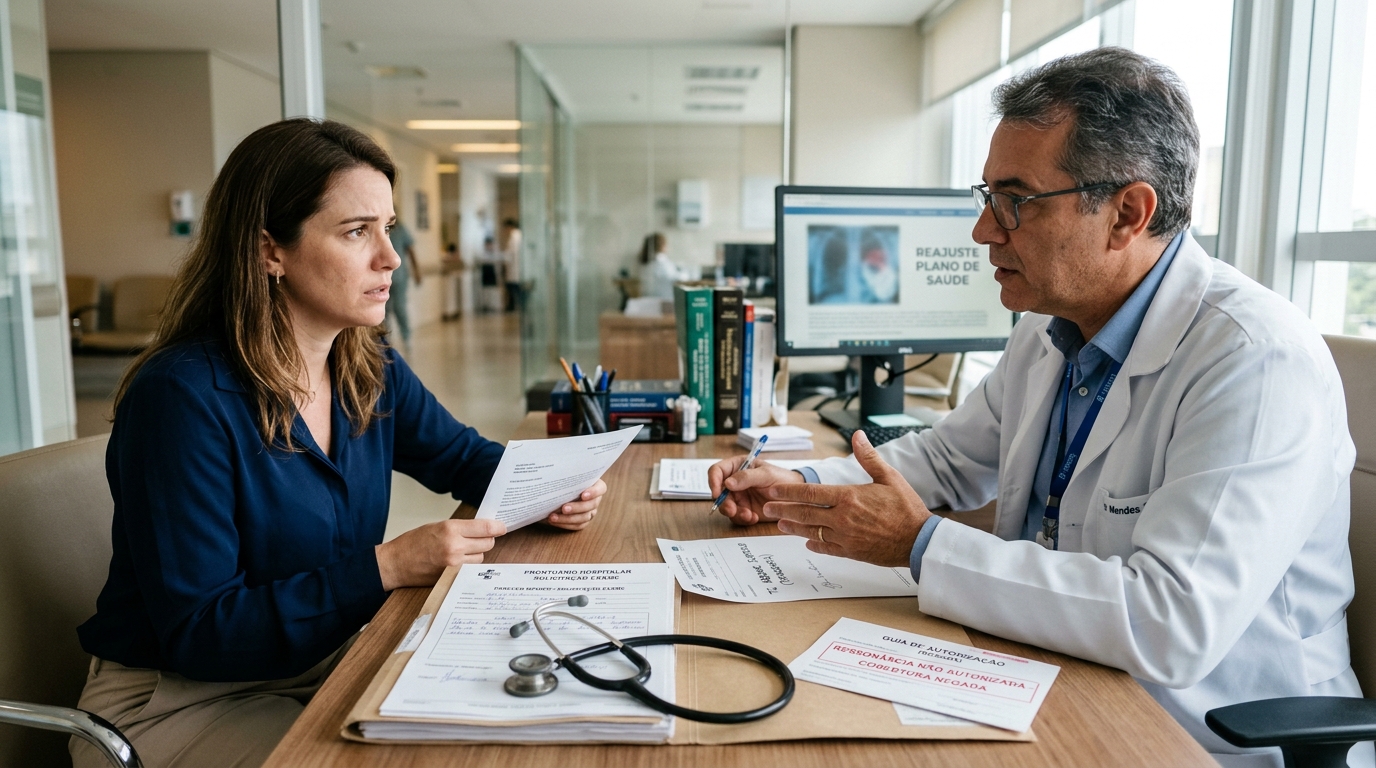 Seu plano disse que ressonância basta. O médico pediu tomografia. Quem tem razão?