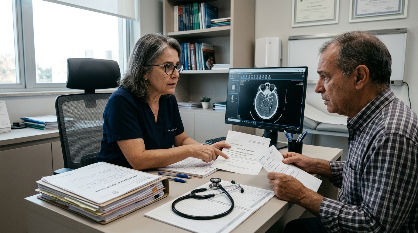 Seu plano negou a arteriografia periférica alegando que o Doppler já basta — essa justificativa não fecha
