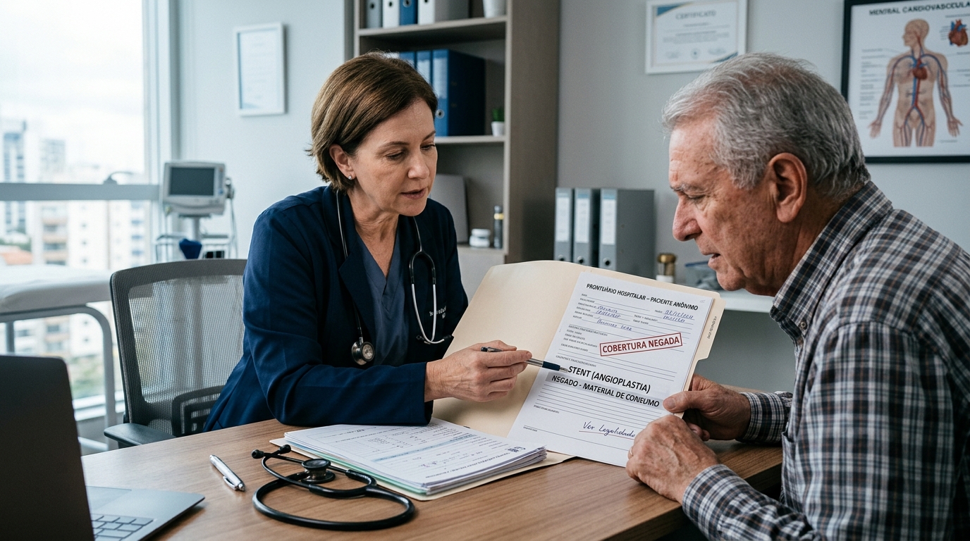 Seu plano negou o stent chamando de "material de consumo"? Isso pode ser ilegal